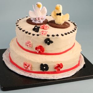 2 Layer Cake- Cutting cake